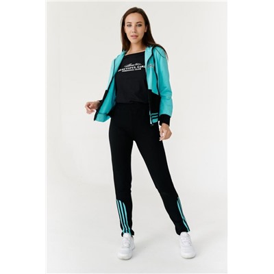 Костюм 744 (Ментол_черный)