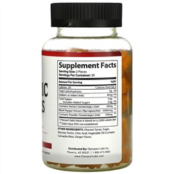 Olympian Labs, Turmeric Gummies, 60 Gummies