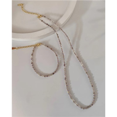 Комплект из натуральных камней и кристаллов