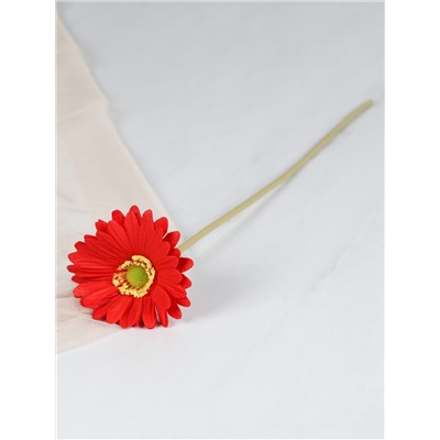 Цветок искусственный Гербера 43 см красный / 1501 /уп 56/560/ латэкс