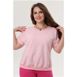 Туника футер 2-х нитка  4197/03/Розовый меланж