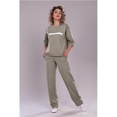 Спортивный костюм с брюками и кофтой 310 (Бежевый)