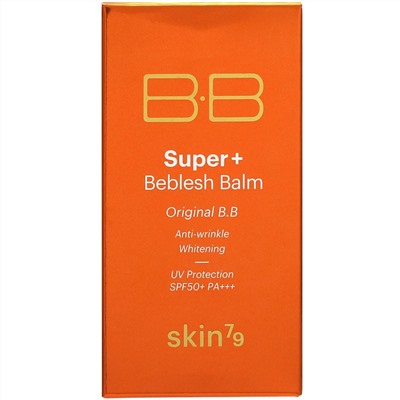 Skin79, Super+ Beblesh, оригинальный BB-крем, SPF 50+ PA+++, апельсин, 40 мл