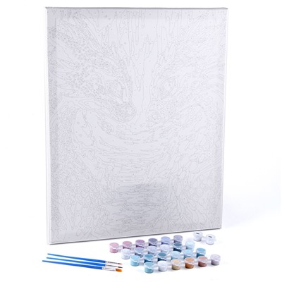 Картина по номерам на холсте с подрамником «Любовь драконов», 40×50 см