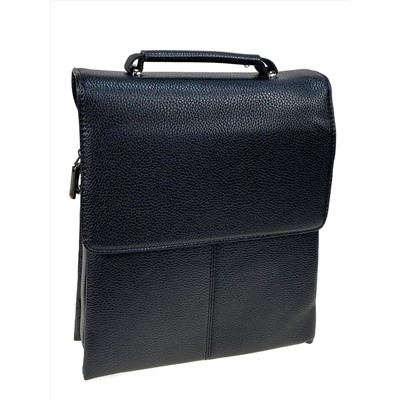 Сумка мужская из натуральной кожи, цвет черный