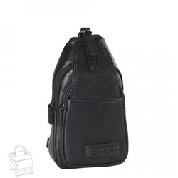 Рюкзак мужской кожаный 3014-1TR black Tough Ruder