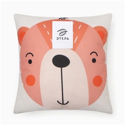 Подушка декоративная «Этель. Медвежонок», 30×30 см, велюр