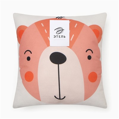 Подушка декоративная «Этель. Медвежонок», 30×30 см, велюр