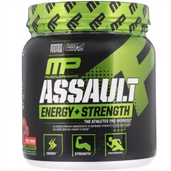MusclePharm, Assault Energy + Strength, Pre-Workout, Fruit Punch, 12.17 oz (345 g)