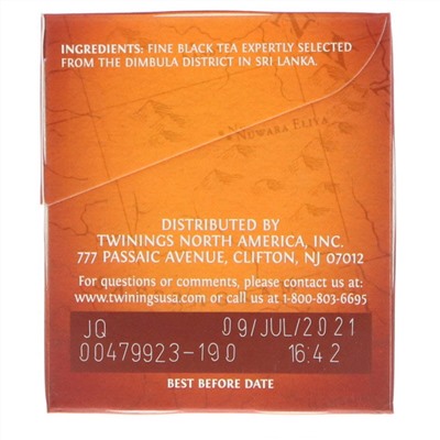 Twinings, Ceylon Orange Pekoe Tea, 20 Tea Bags, 1.41 oz (40 g)