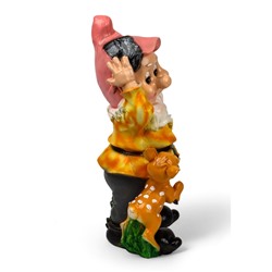 Садовая фигура из полистоуна «Гном с олененком», 50×19×26 см, МИКС