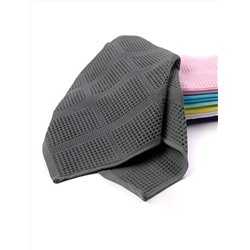 Полотенце вафельное гладкокрашеное - Серый