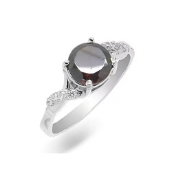 Кольцо из серебра гранат, Ю-Жаворонок