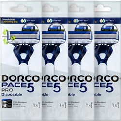 Станок для бритья с несъемной головкой DORCO PACE-6 PRO (4 шт.), SXE 100-4P