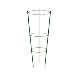 Кустодержатель, d=18.5–20–22 см, h=60 см, 3 кольца, металл, зелёный, Greengo