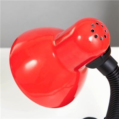 Лампа настольная Е27, с выкл. на зажиме (220 В) красная (108 В) RISALUX