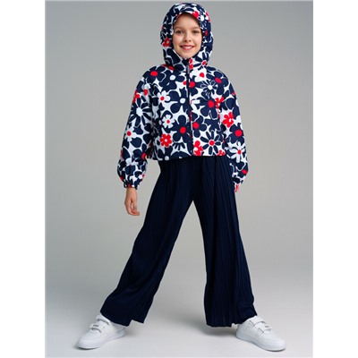 Куртка текстильная с полиуретановым покрытием для девочек (ветровка)