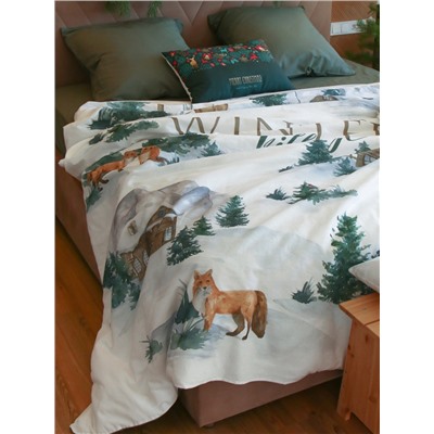 Постельное бельё 1.5-спальное «Этель» Winter village, бязь