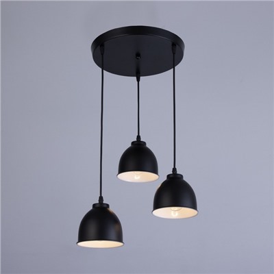 Светильник «Ласер» 3хЕ27 40 Вт черный 30×30×10-110 см