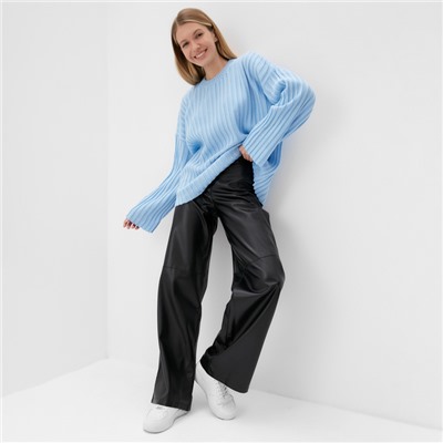 Джемпер женский вязаный MINAKU: Knitwear collection, голубой, размер 42-44