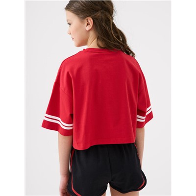 Фуфайка трикотажная для девочек (футболка)