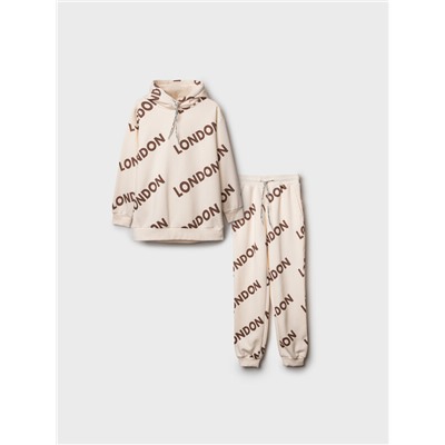 Комплект трикотажный для девочек: толстовка, брюки