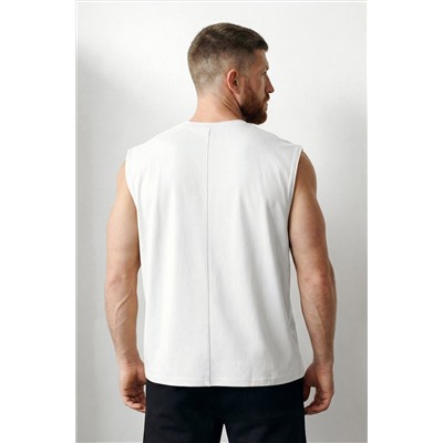 Мужская футболка оверсайз без рукавов Happyfox