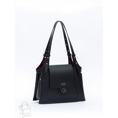 Сумка женская кожаная 2388Y black Polina&Eiterou