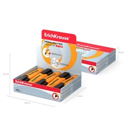 Текстовыделитель  VisioLine® Неон  V-12 0,6-5,2мм оранжевый 32499 ErichKrause