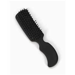Расчёска массажная, 3×13.8 (±1) см, чёрная