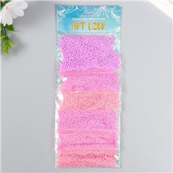 Бисер круглый 12/0 «Розовые облака», 6 цветов × 10 г, 20×8 см