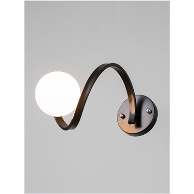 Бра настенный BayerLux Nadine, 1×10 Вт, GU10, черный, 37×16×32 см