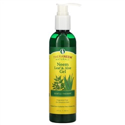 Organix South, TheraNeem, Neem Leaf & Aloe Gel, Fragrance Free, 8 fl oz (240 ml)