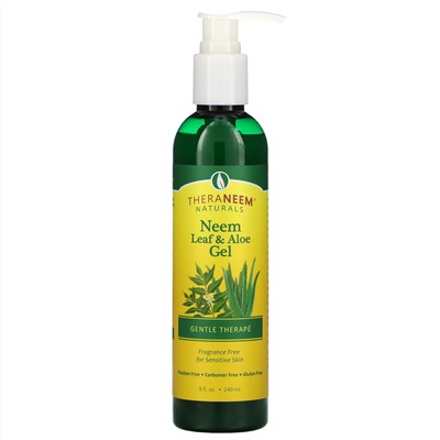 Organix South, TheraNeem, Neem Leaf & Aloe Gel, Fragrance Free, 8 fl oz (240 ml)
