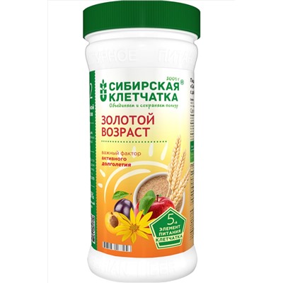 Клетчатка пшеничная Золотой возраст 55+ 280г ЭКОПРОДУКТЫ, 1190912