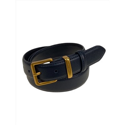 Ремень женский из натуральной кожи, цвет черный