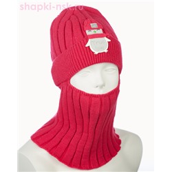 01-11-H Балаклава-шлем для девочки (46-50)