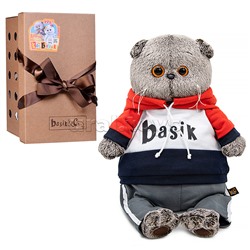 Кот Басик в костюме в стиле спорт-шик