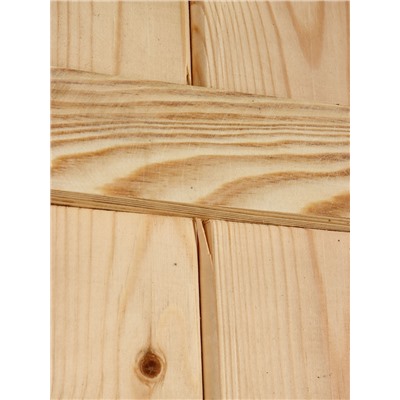 УЦЕНКА Дверной блок для бани, 180×70 см, из сосны, на клиньях, массив