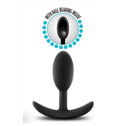 Черный анальный стимулятор Vibra Slim Plug Small - 8,8 см.