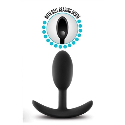 Черный анальный стимулятор Vibra Slim Plug Small - 8,8 см.