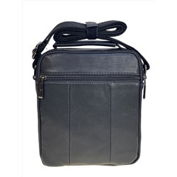 Сумка мужская из натуральной кожи, цвет черный