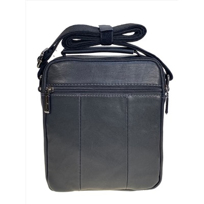 Сумка мужская из натуральной кожи, цвет черный