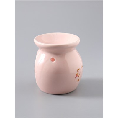 УЦЕНКА Аромалампа для эфирных масел керамика «Любовь», розовая, 7.2×7.2×7.8 см