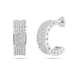 Серьги из серебра куб.циркон., МЦВ2066