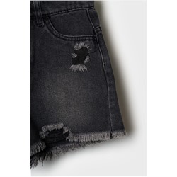 Шорты текстильные джинсовые для девочек PLAYTODAY, 1240786