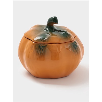 Горшок для запекания Борисовская керамика «Тыква», 720 мл, оранжевый