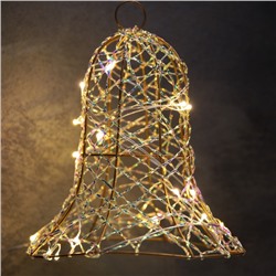 Светодиодная фигура «Колокол» 20×15×15 см, 20 LED, батарейки AAx2 (не в комплекте), свечение теплое белое