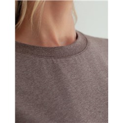 Футболка с принтом свободная эластичная из премиального хлопка