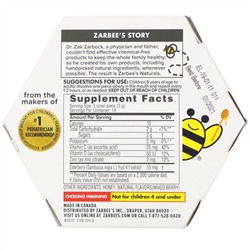 Zarbee's, 96% Honey Cough Soothers + Immune Support, Natural Mixed Berry Flavor, Ages 5+, 14 Pieces